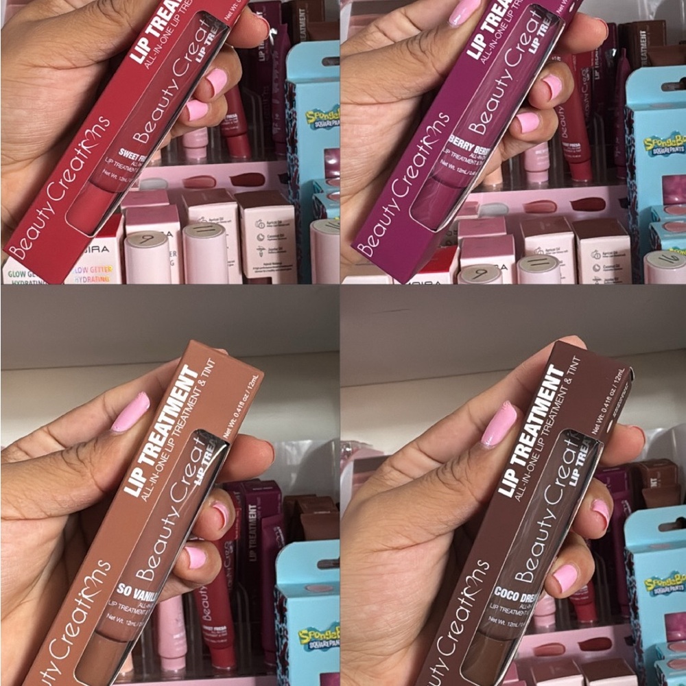 Beauty Creations Lip Treatment & Tint - Bold Red and Deep Pink